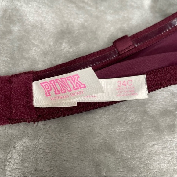 PINK Victoria's Secret Wear Everywhere Multi Way Push-Up Strapless Bra Size 34C - Picture 5 of 6